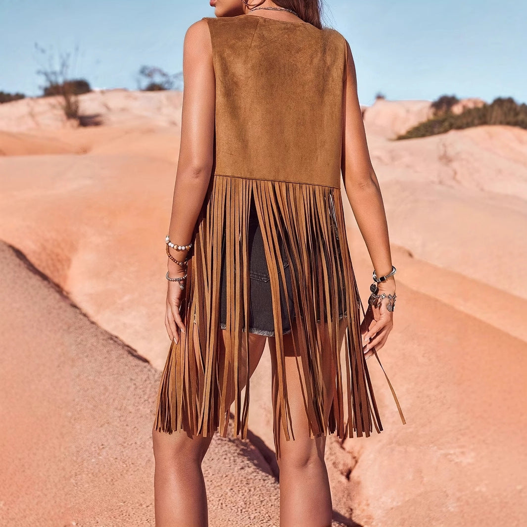 Cowgirl Glow Fringe Vest