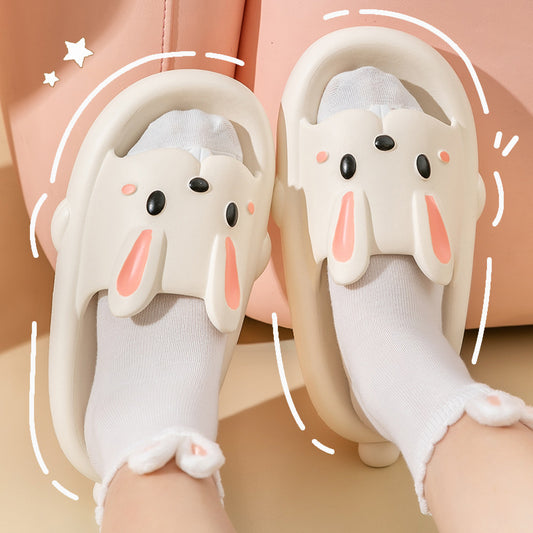 Bunny Plush Slides"