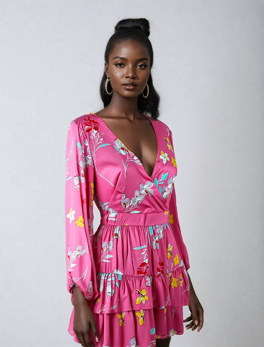 Kepping It Simple Muse V-Neck A-Line Vintage Dress