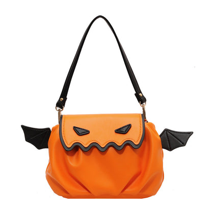 Funny Halloween Pumpkin Crossbody Bag