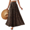 Khally Leopard Print Maxi Skirt