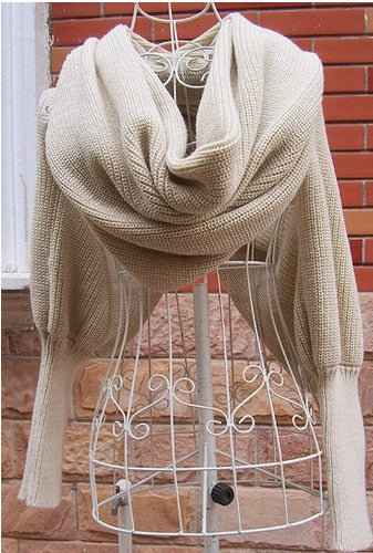 Luxury Cashmere Sweater Scarf for Women – Soft & Warm Fashion Wrap