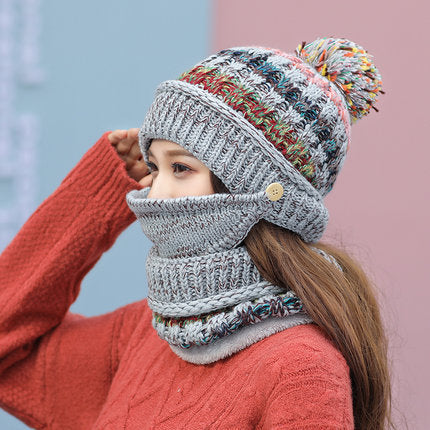 Korean Winter Knitted Hat – Stylish Warm Beanie for Cold Weather