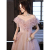 Blush Reverie schulterfreies Kleid