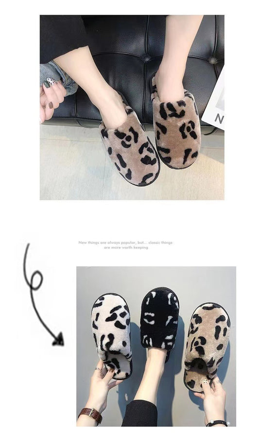 Baotou Wild Plush Slippers"