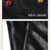 Retro Street Maillard Leather Rivet Coat