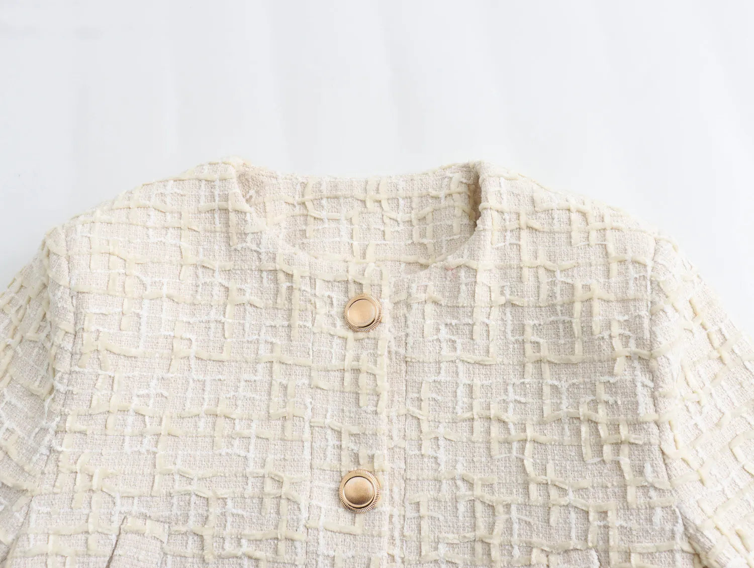 Classic Style Texture Short Bomber Jacket Coat