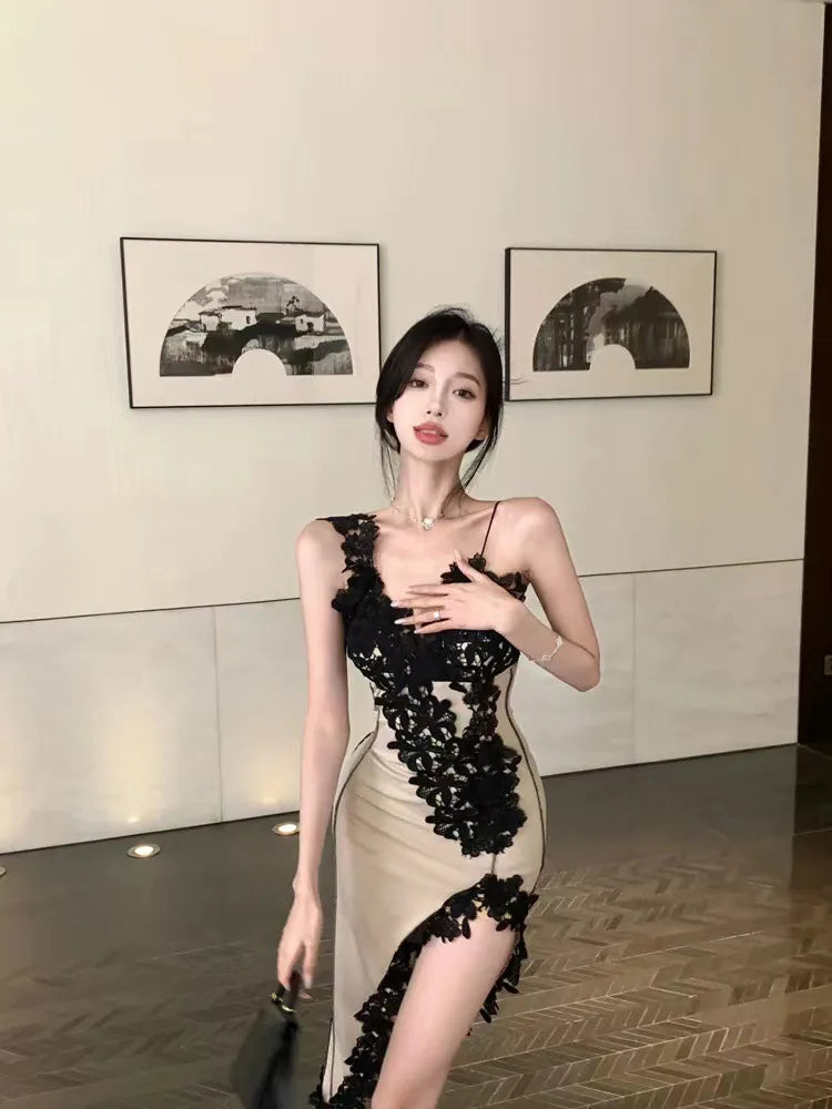 Robe nuisette en dentelle Primrose