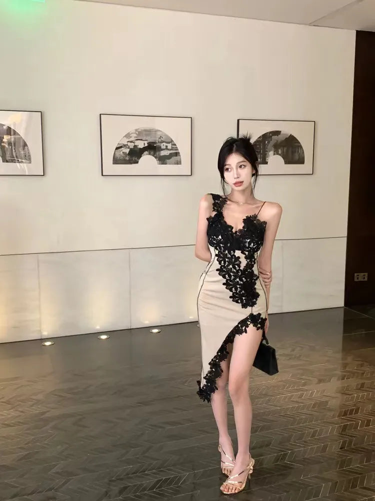 Robe nuisette en dentelle Primrose