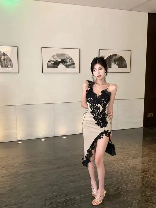 Robe nuisette en dentelle Primrose