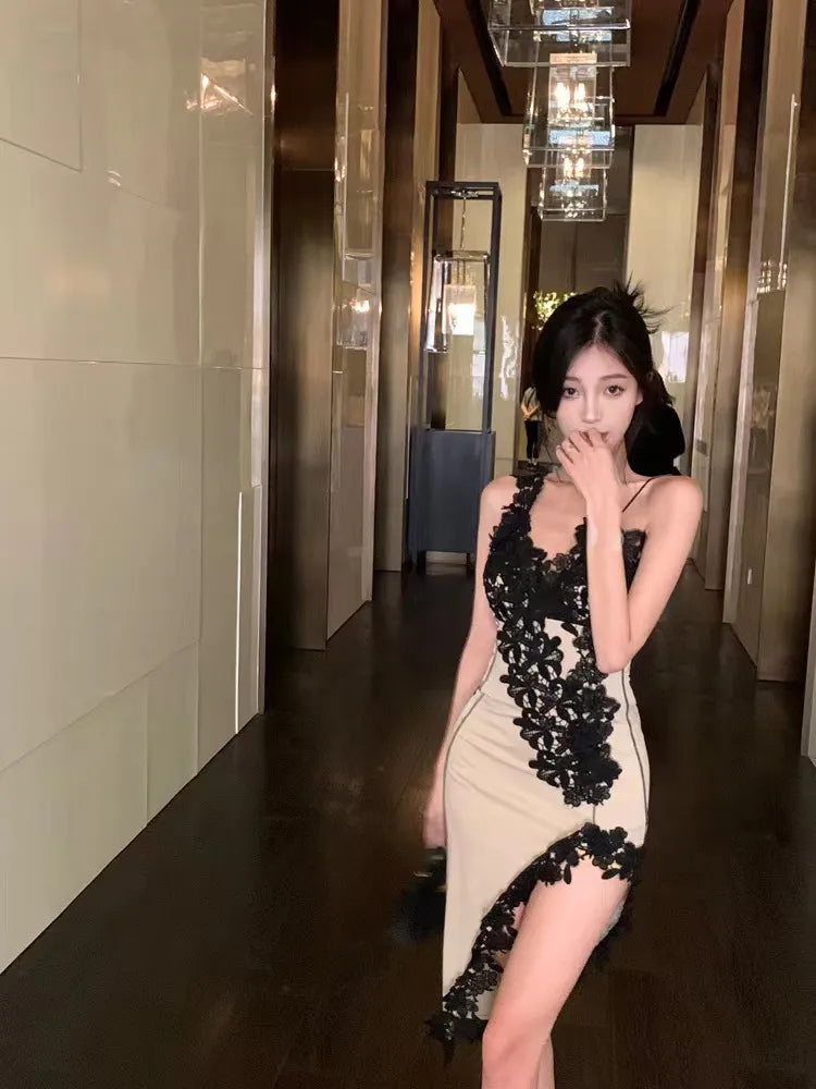 Robe nuisette en dentelle Primrose