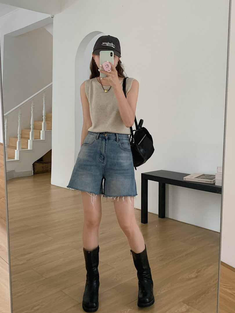 Short ample à bords rétro