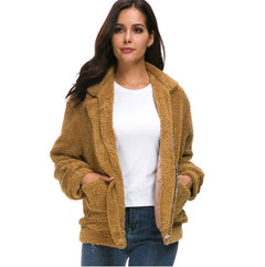 Bethany zipper Plush Jacket