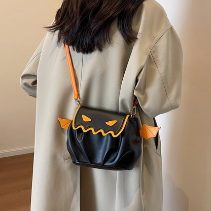 Funny Halloween Pumpkin Crossbody Bag