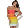 Promise Glow Gradient Crossed Tube Dress