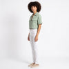 Understated Collared V-neck Top