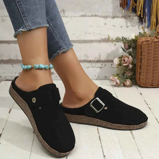 SuedeBuckle Flats"