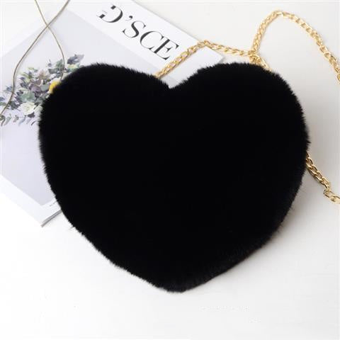 Love Plush Chain Shoulder Bag for Women – Valentine's Day Party Bag