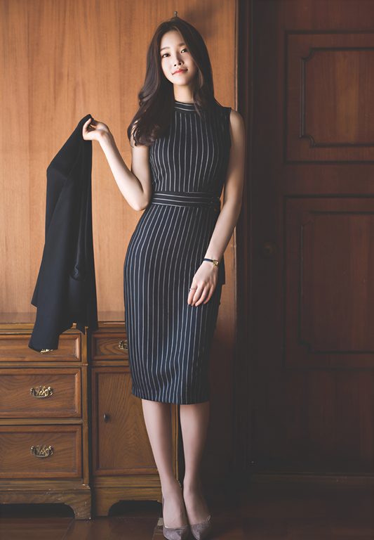 Boardroom Bombshell Midi Dress