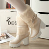 Groove Mode Chunky Heel Boots