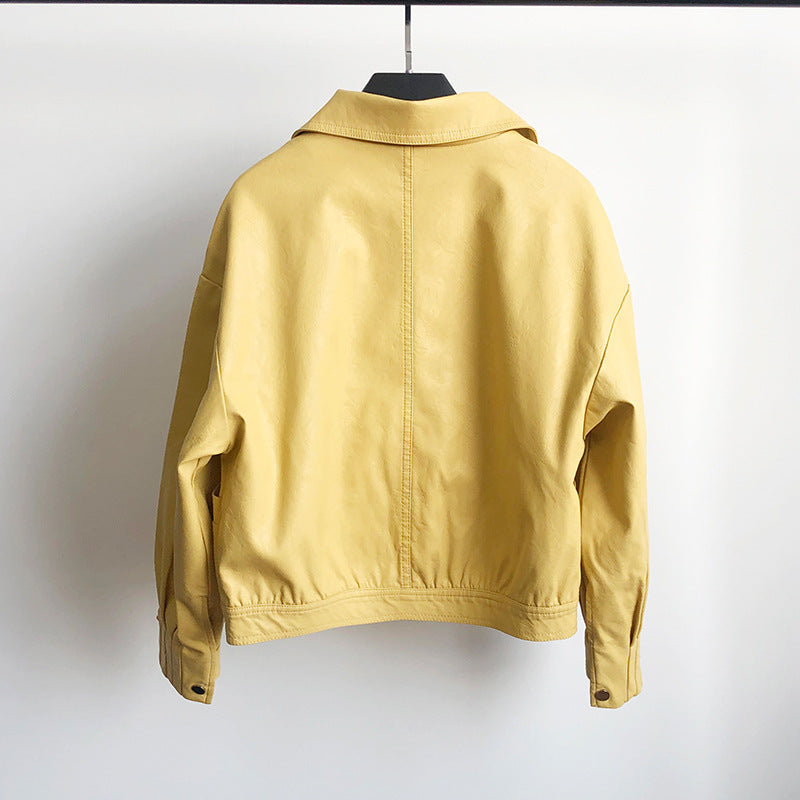 Charissa Boxy  leather Jacket