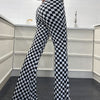 Bold Moves Flared Checkerboard Pants