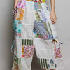 POL Printed Patchwork Wide Leg Pants with Adjustable Side Drawstring
