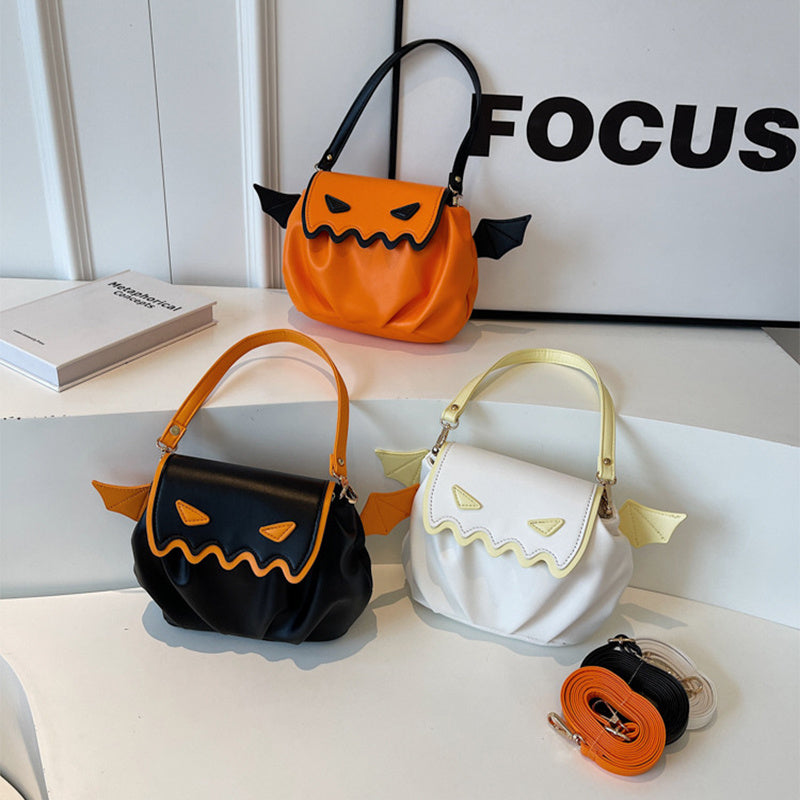 Funny Halloween Pumpkin Crossbody Bag