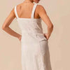 White Pinnafore Sleeveless dress
