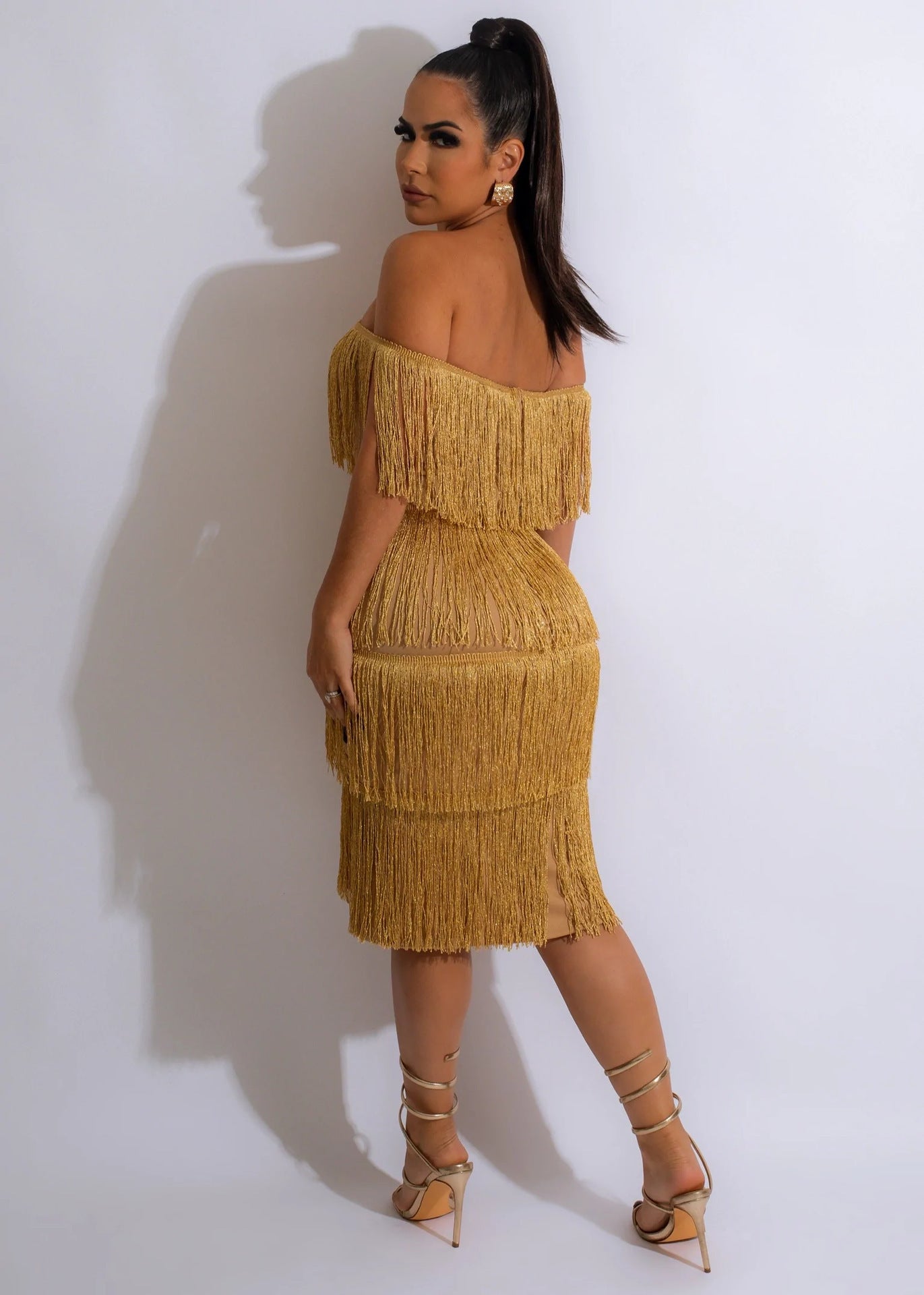 Dusk Till Dawn Quasten-Schlauchkleid