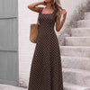 Polka Dot Sleeveless Maxi Dress