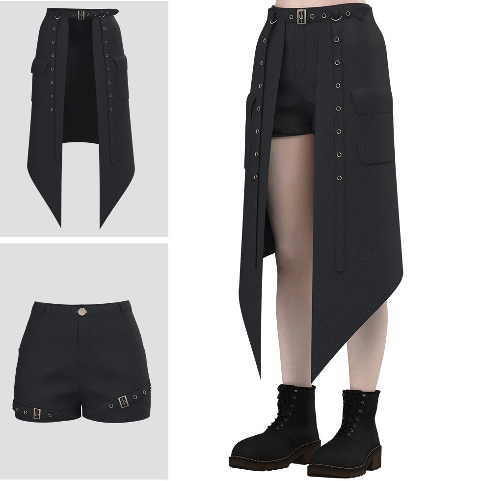 Punk Edge Dark Skirt Skorts