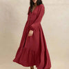 Crisom Merlot Silhoutte Dress
