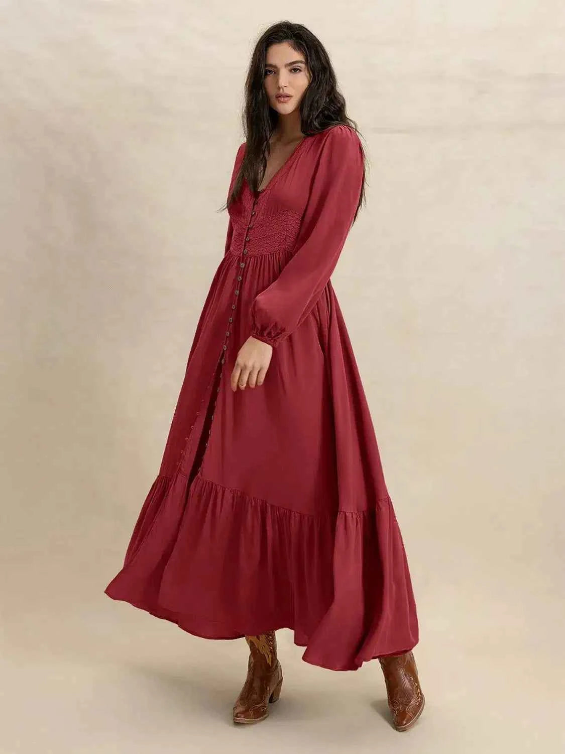 Crisom Merlot Silhoutte Dress