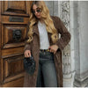 Challie  Vintage Suede Long Coat