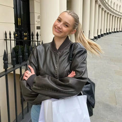 Ferrah Faux Leather Jacket