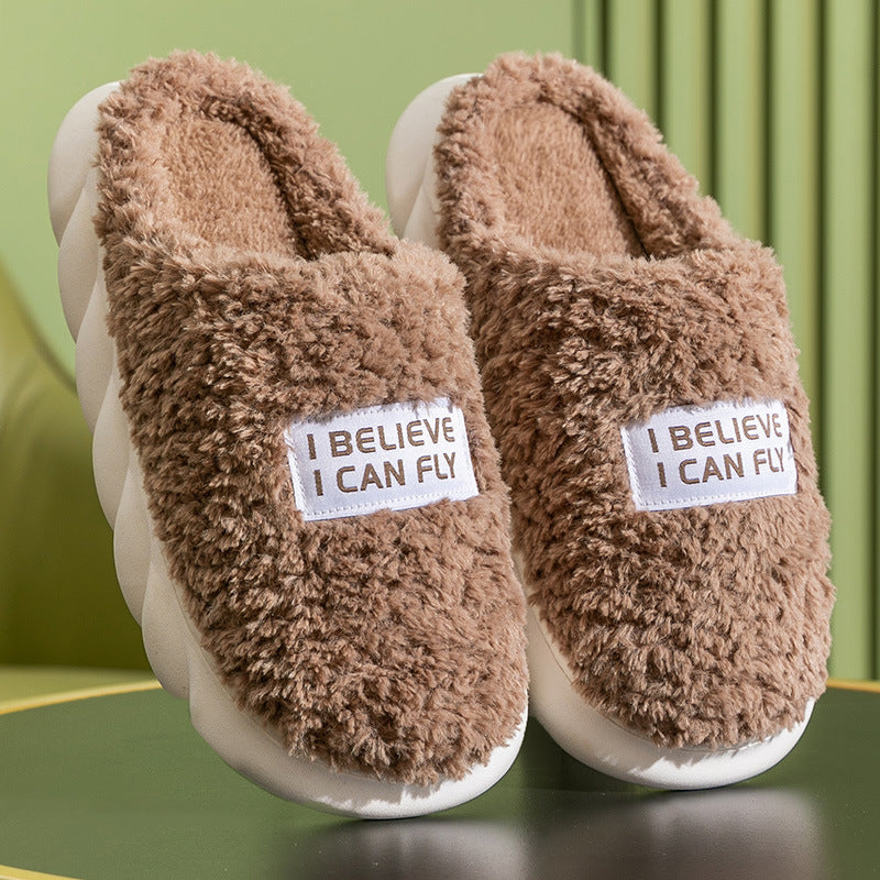 Plush Warm Slides"