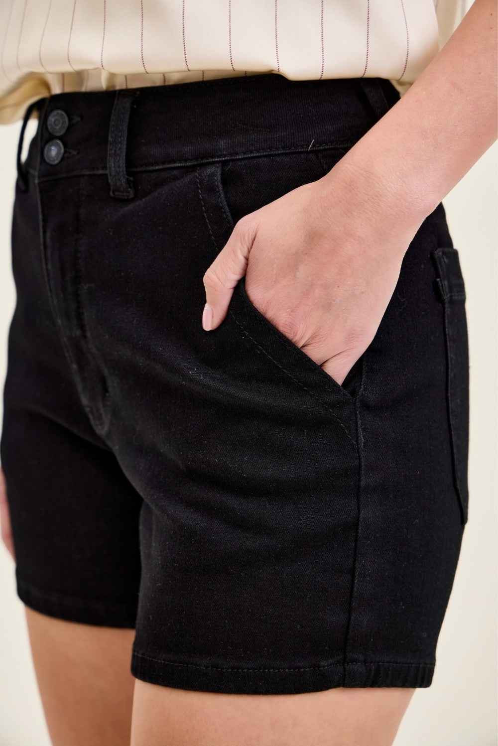 Judy Blue High-Waisted Trouser Shorts