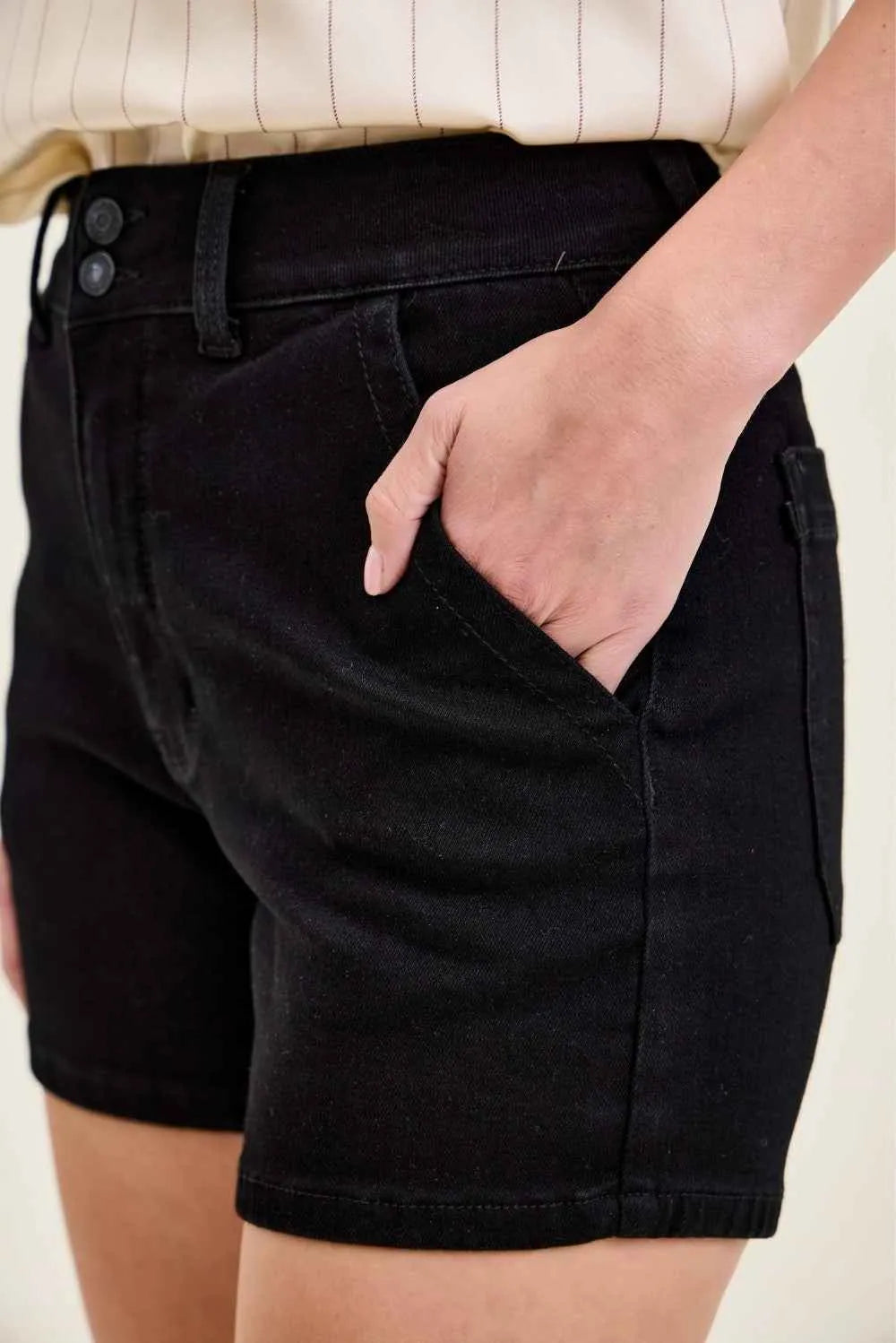 Judy Blue High-Waisted Trouser Shorts