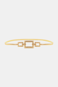 Square Shape Zinc Alloy Buckle Iron Belt