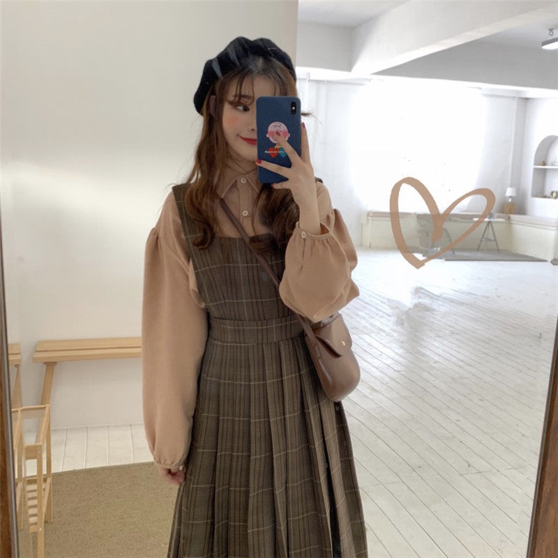 Autumn Reverie Karowesten-Kleid-Set