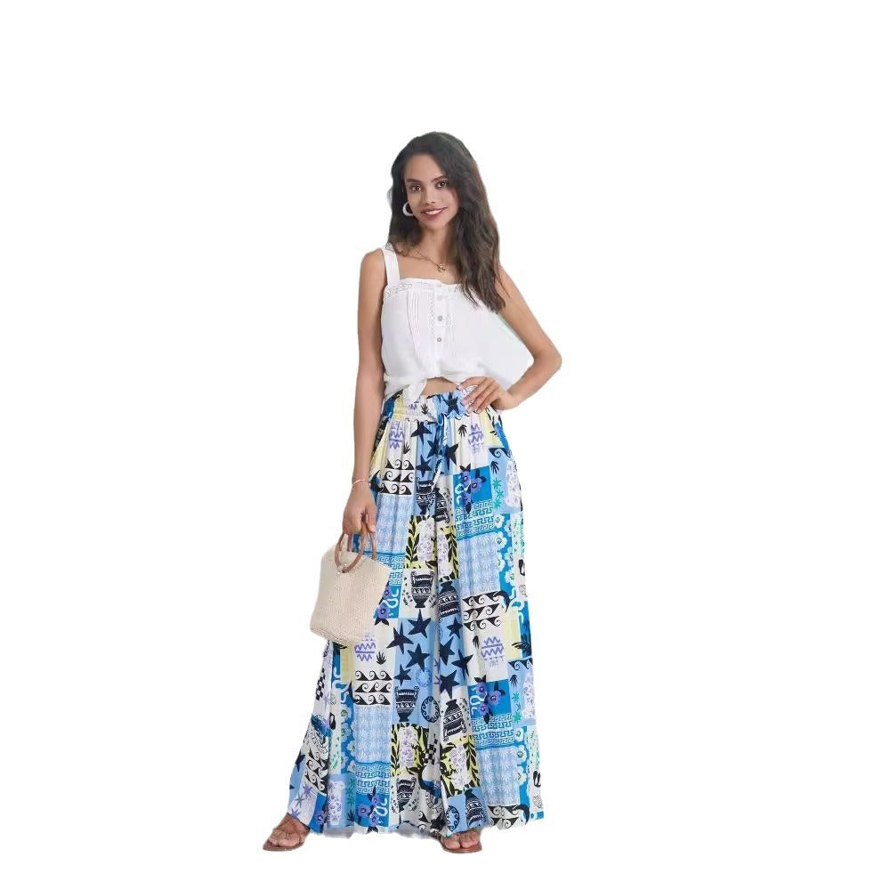 Vermillion Vibe Lace-Up Palazzo