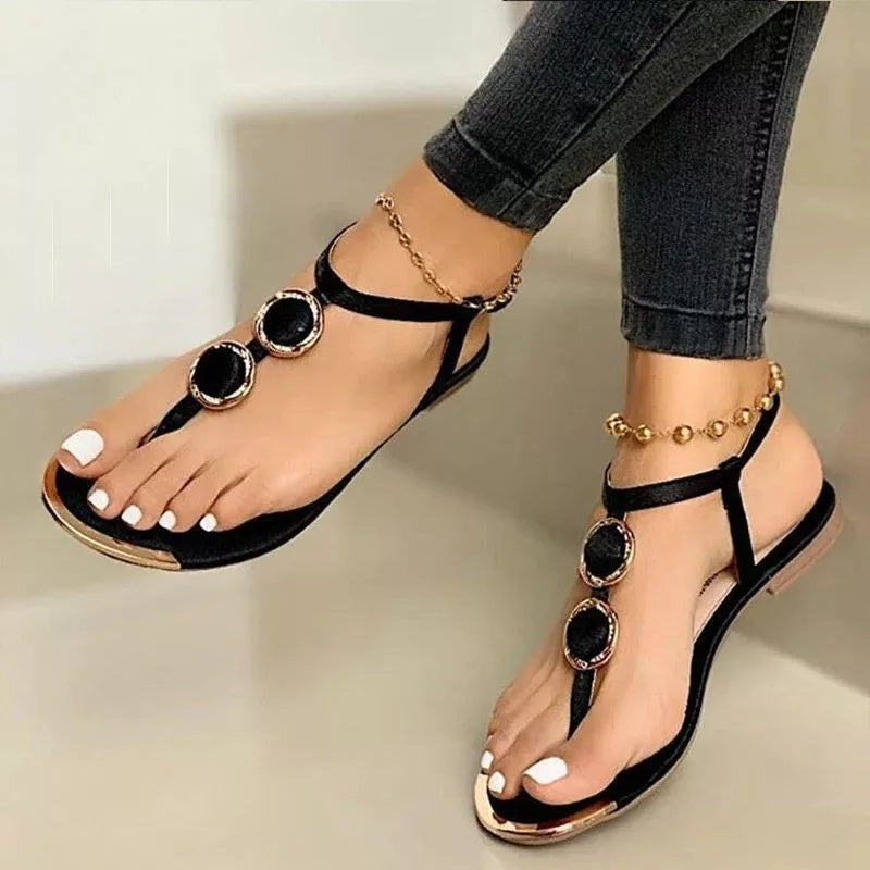 Women's Flat Sandals – Summer Beach Shoes for Casual Comfort & Style