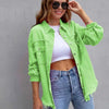 Distressed Drop Shoulder Denim Jacket