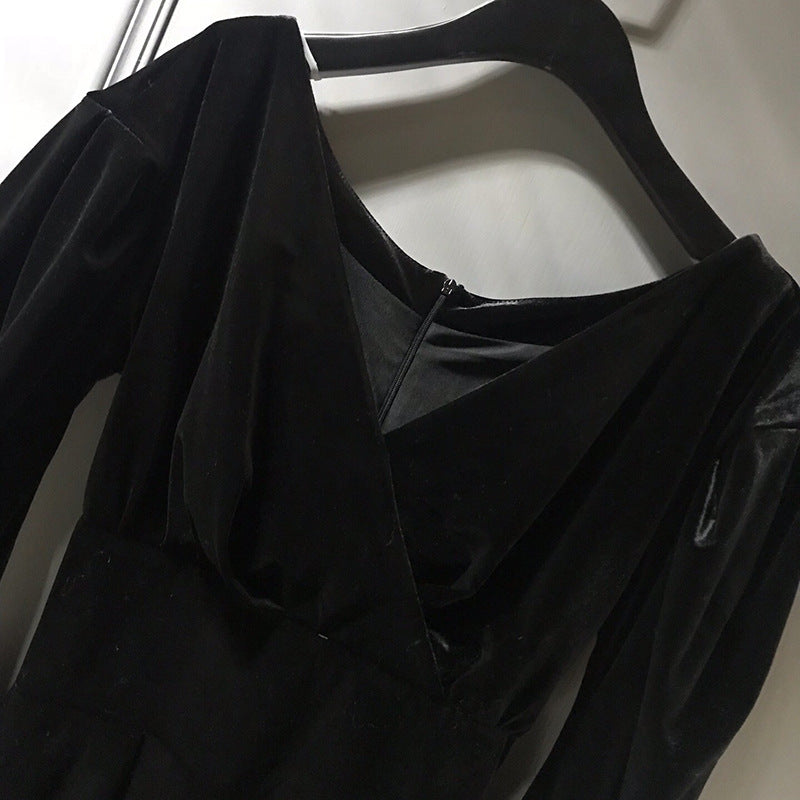 Midnight Luxe Velvet Dress