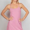 VERY J Sleeveless Active Tennis Dress with Unitard Liner