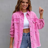 Distressed Drop Shoulder Denim Jacket
