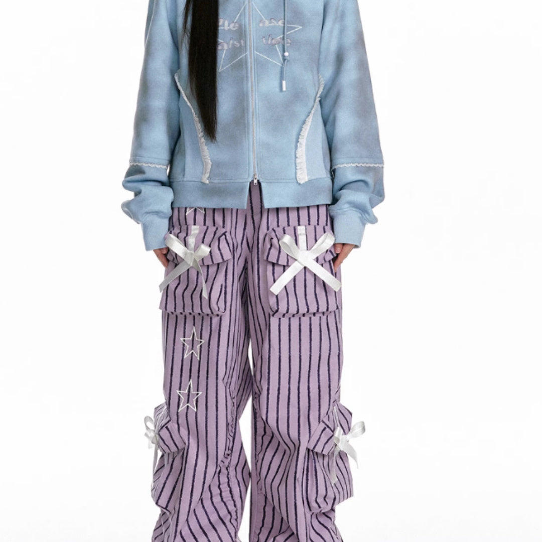 Starstruck Striped Wide-Leg Pants