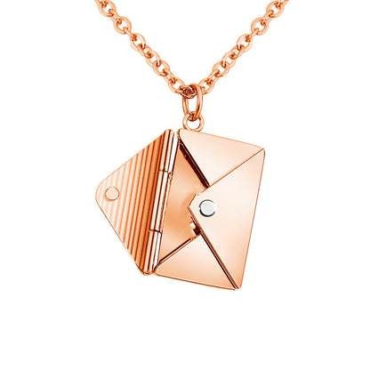 Lover Letter Pendant - Fashion Jewelry Envelope Necklace for Women