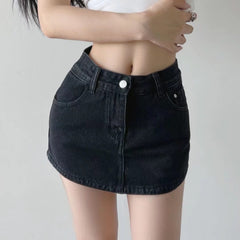 Wild Bitch  Denim Mini Skirt